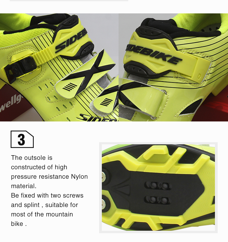 Microfiber Upper Mens MTB Cycling Shoes High Reliability With CE / ISO Certification