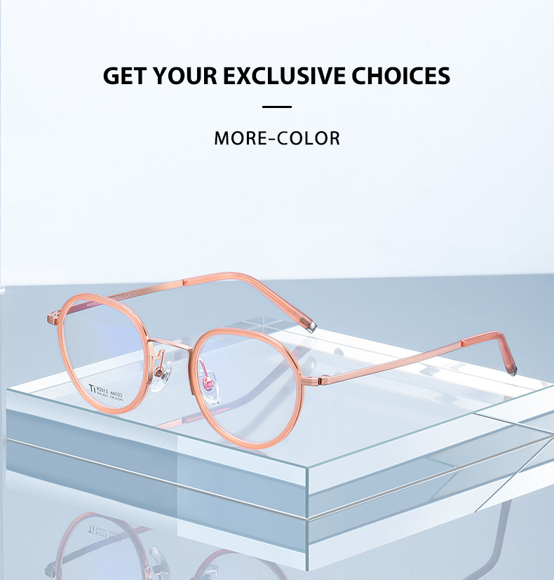 Multi layer coating Optical Eyeglasses Titanium Acetate Alloy For Eye Protection