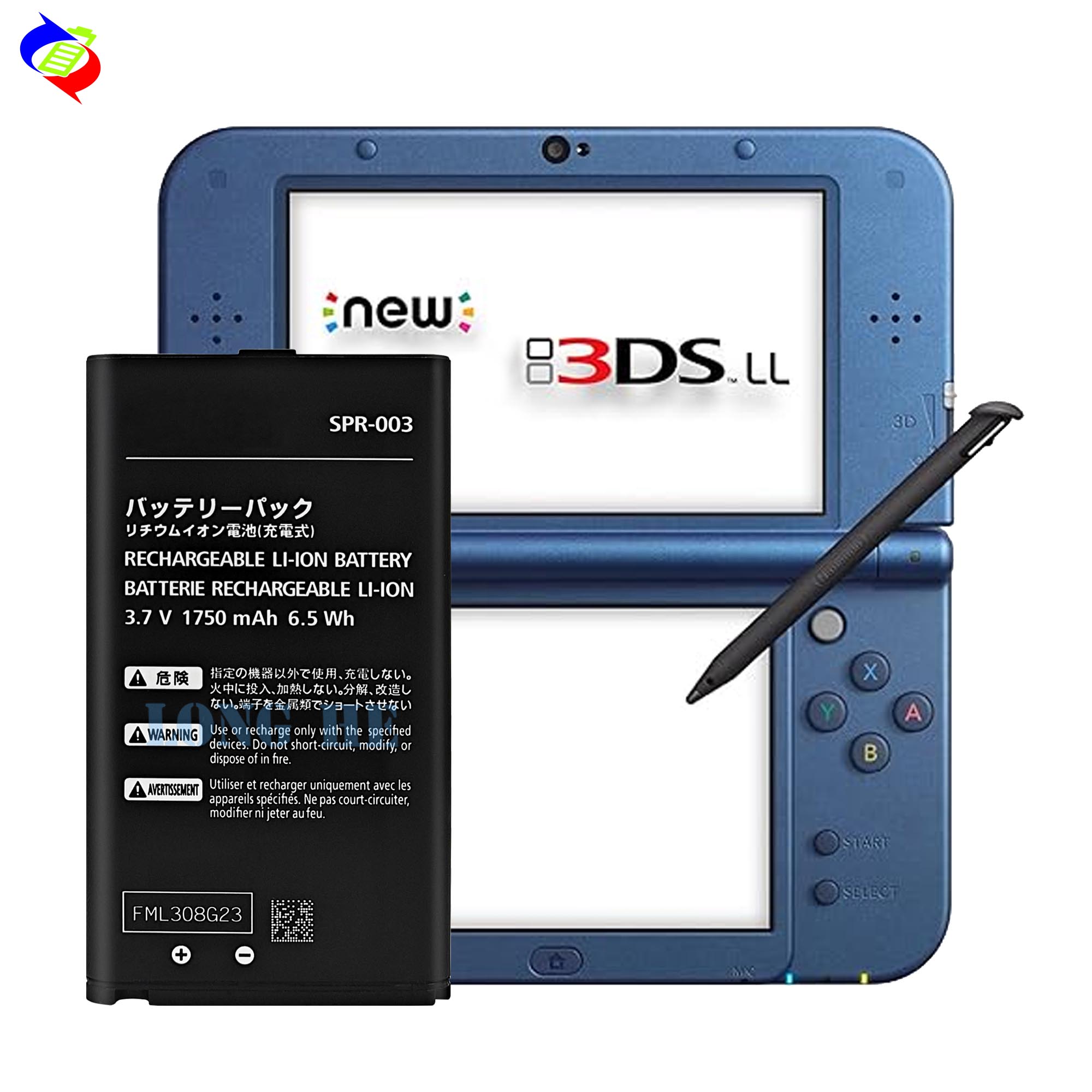 100% Compatible Rechargeable Lithium-ion Batteries for Nintendo 3DS XL/LL SPR-003