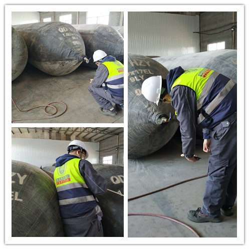 Rubber Boat Lifting Airbags Cord Fabric 0.05Mpa Marine Salvage Air Lift Bags