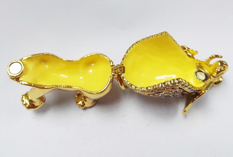 Thailand Gifts Trinket Box Elephant Shape Jewelry Boxes for gift fashion elephant enamel jewelry box