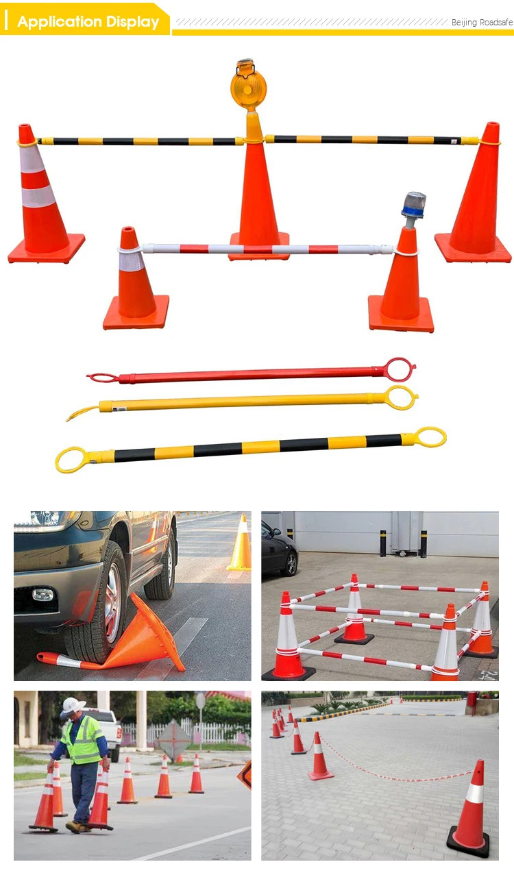 Black White Red Traffic Cones 36in Traffic Control Cones Reflective