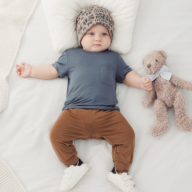 Infant toddler baby clothes bamboo fiber pants Leggings Newborn Baby kids jogger Bottom Pants unisex baby pants