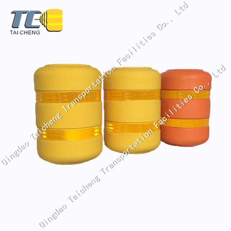 Curved Downhill Roller Guardrail Road Anti Collision Rolling Guard Barrier