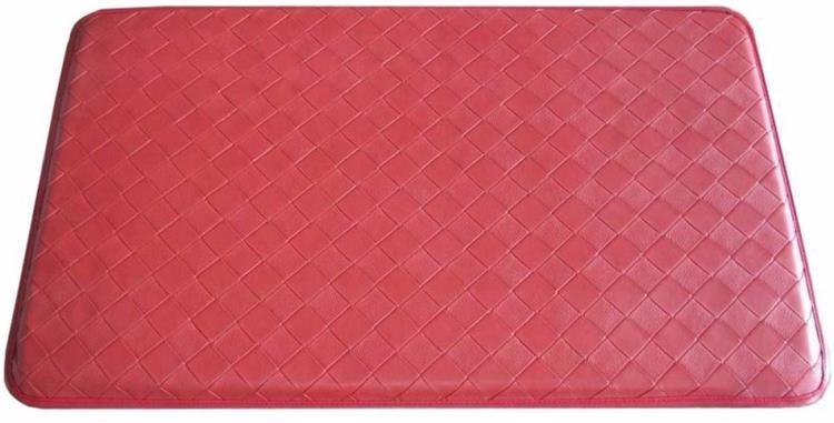 Black Grid pattern pu anti fatigue mat with NBR foam
