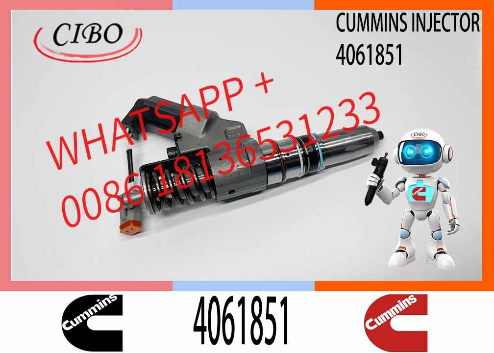Diesel Fuel Injector Common Rail Injector 4061851 4088327 4088665 3411753 3095040 M11CUM-MINS 3080429 3411756 4061851 40