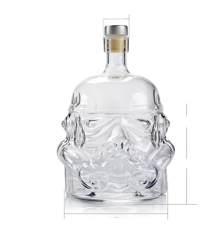Industrial Acceptable OEM/ODM Glass Wine Bottle with Spray