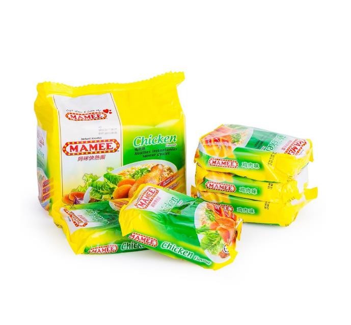 Instant Noodles Plastic Packing Bags Disposable BOPP/VMCPP PET/PE Material Structure