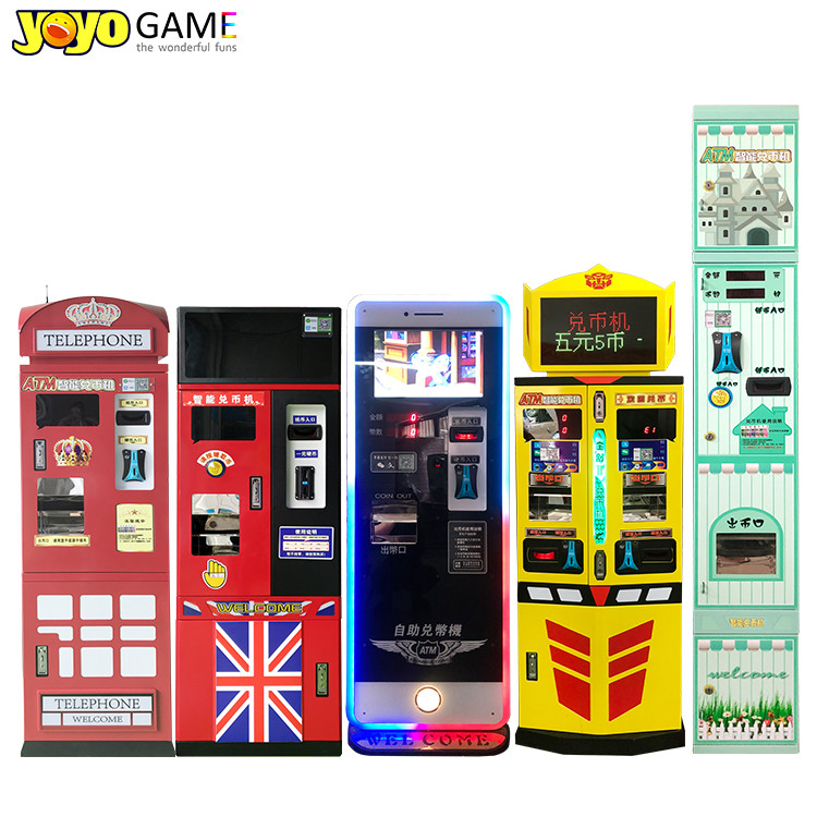 Factory Wholesale Coin Changer For Sale Atm Coin Bank Token Dispenser Coin Exchange Machine For Sale