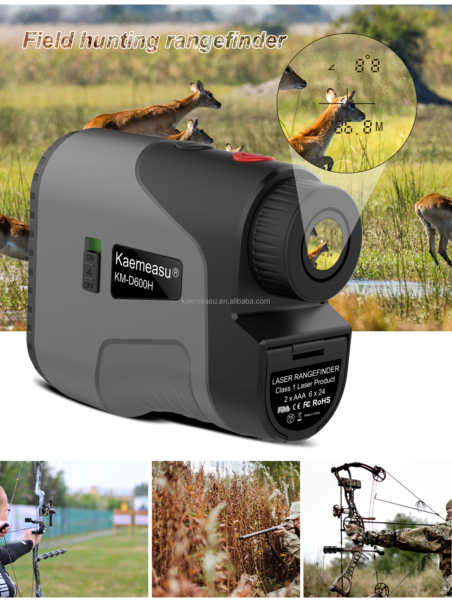 Professional Golf Range Finder 1000m Distance Measuring Equipment for Outdoor Hunting