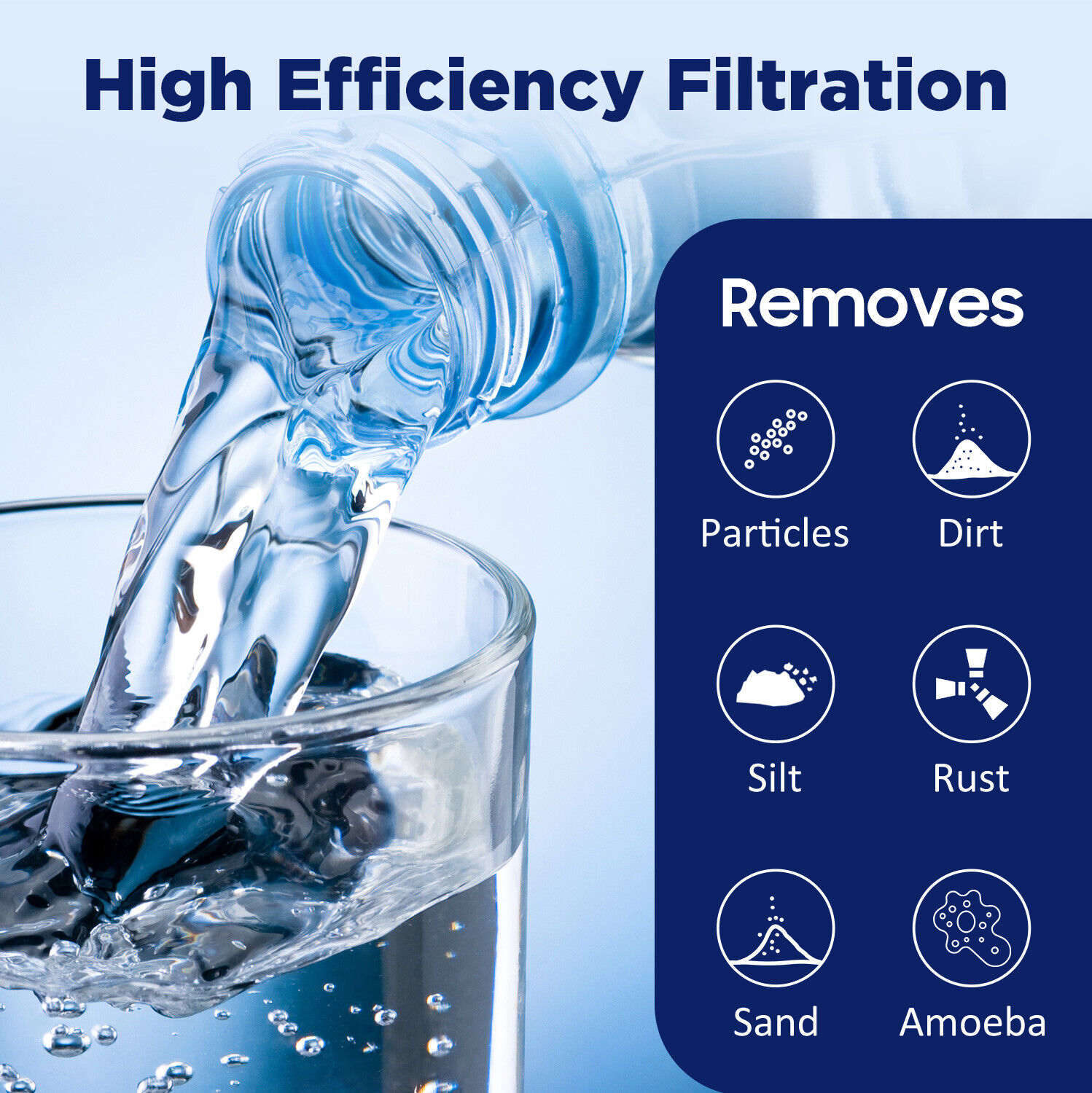 10*10*30cm Advanced Efficiency Performance Sediment Water Filtration
