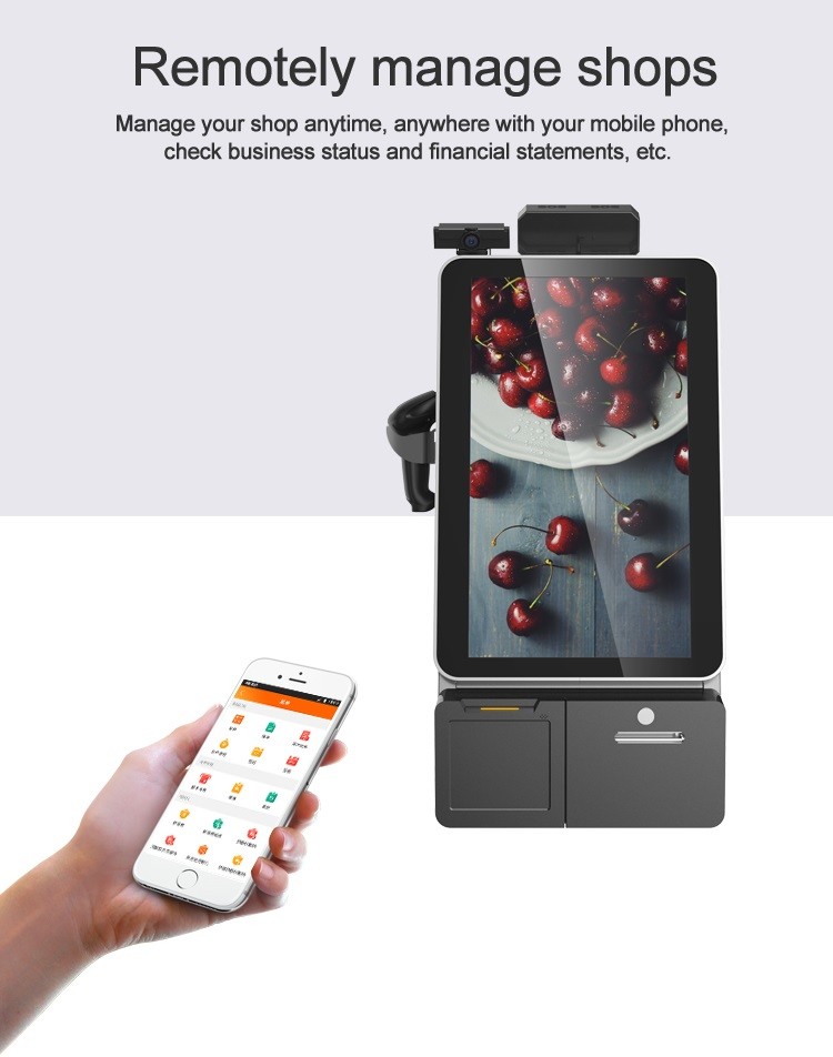 24 32 Inch Self Service Payment Ordering Kiosk For Fast Food McDonald'S KFC Restaurant