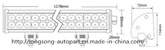 For Jeep Wrangler Trucks Cars 252W 12 Volt CREE LED LED Light Bar