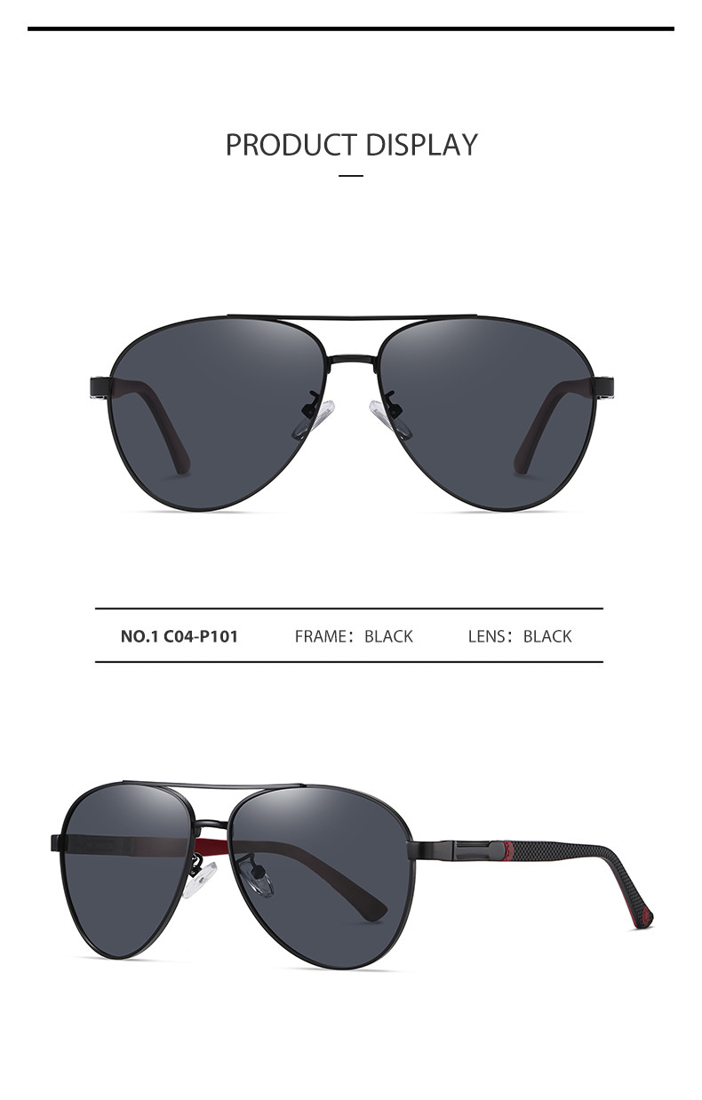 Aviator Metal Frame Sunglasses Custom Service With 60mm Lens