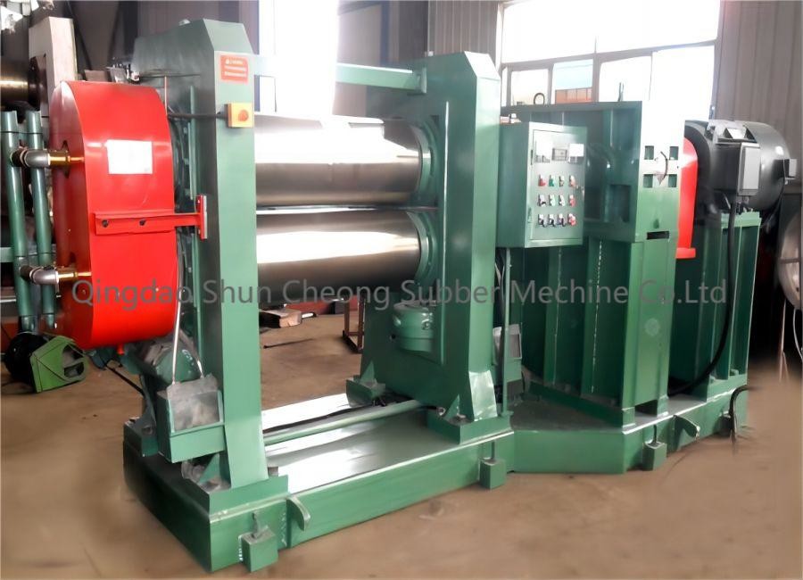 XY-2I 320 Silicone Rubber Two Roller Calender / Rubber Calender Machine