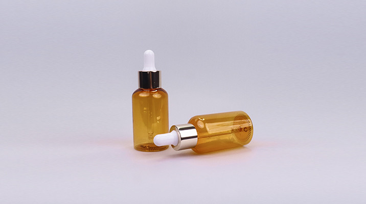 Lightweight 60ml Amber PET Dropper Bottle For Skincare And Liquid Formulations