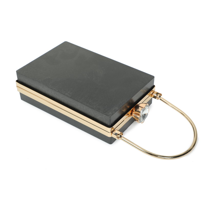 ODM OEM Clamshell Clutch Frames Box Wearproof Rose Gold For Luggage Wallet