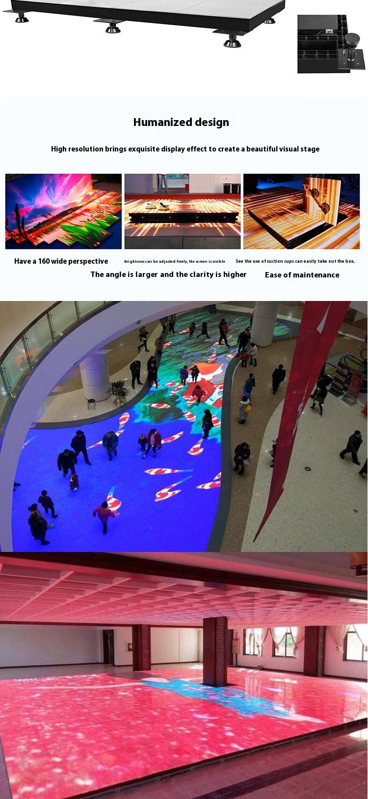 LED DJ Style Mirror Dance Floor For BAR/Disco Night Light Music Play Pub Stage Dyeing Led Dance Floor