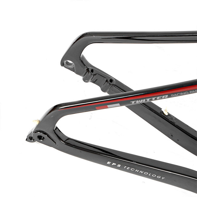 Lightweight Carbon Fiber Gravel Bike Frame 48cm Height 700C Tire