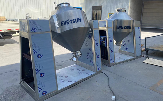 50 - 3000L Pigments Minerals Mixer Machine Double Cone Blender For Cosmetic Industry