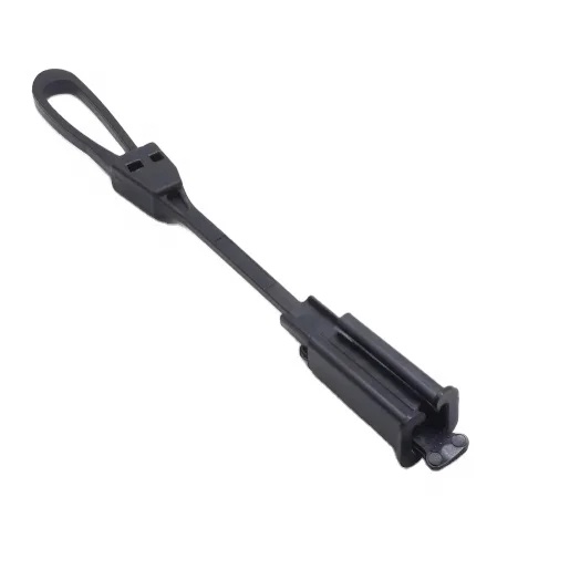 Drop Cable Clamp for Outdoor FTTH Network Fiber Optic Cable 1KN 2-8mm Nylon and Metal