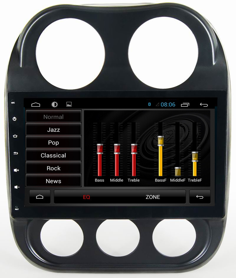 Ouchuangbo car radio dvd for Jeep Compass with android 6.0 gps navigation bluetooth USB
