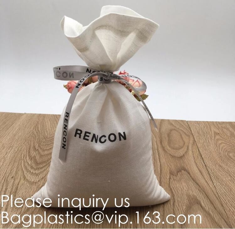 Drawstring Bags Reusable Muslin Cloth Gift Candy Favor Bag Jewelry Pouches for Wedding DIY Craft Soaps Herbs Tea Spice B