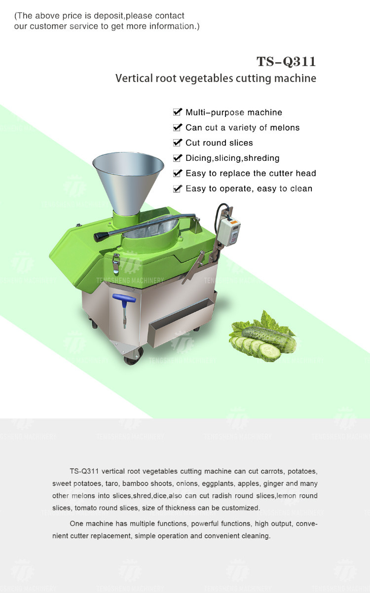 1000KG/H 80KG Multi-function vegetable cutting machine apple dragon fruit slice machine vertical lemon slicer