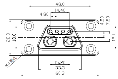 2+4P IP67 Battery Connector Male And Female Matching Charging Battery Seat