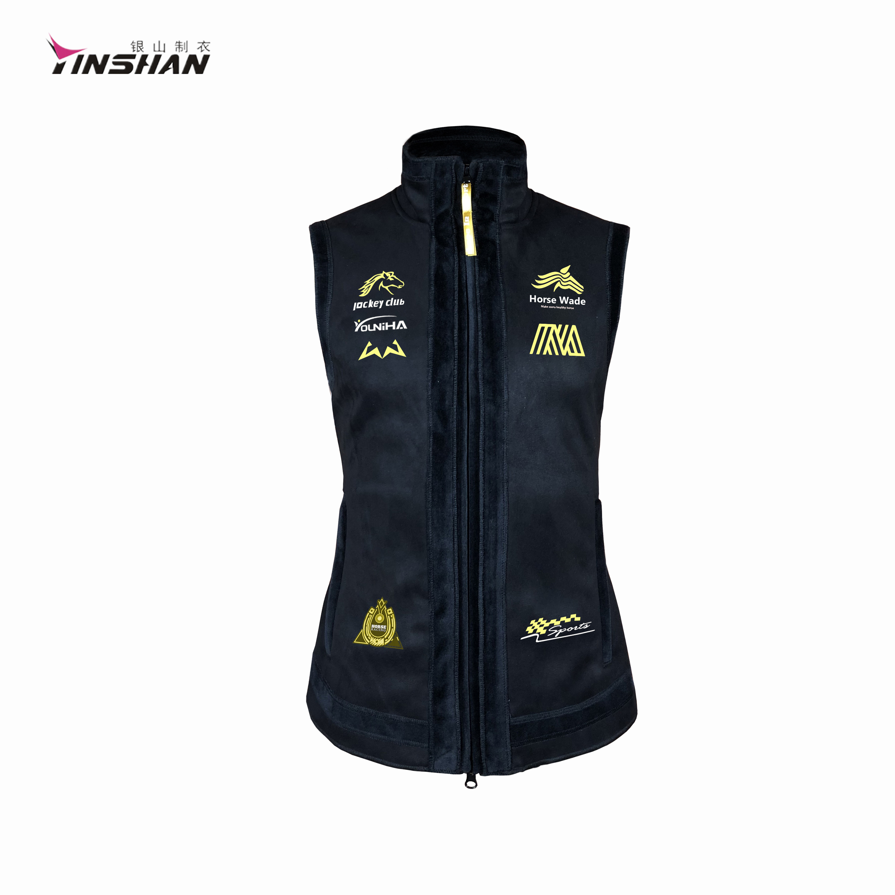 Unisex Cotton/Poly Softshell Plus Size Men's Vests Waistcoats for Comfortable Workout