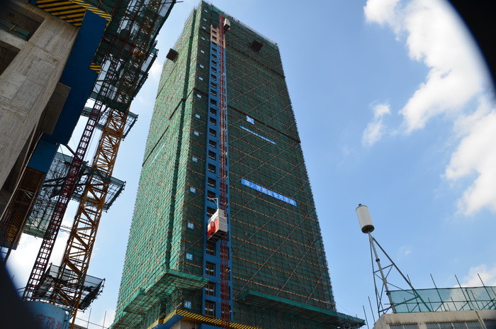 58m/Min Building Construction Hoist 500m Temporary Construction Elevators