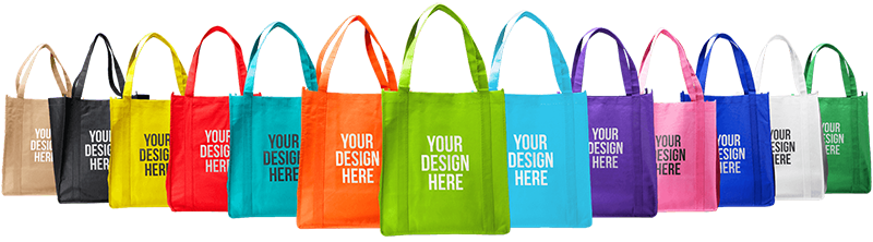 Several tote bags