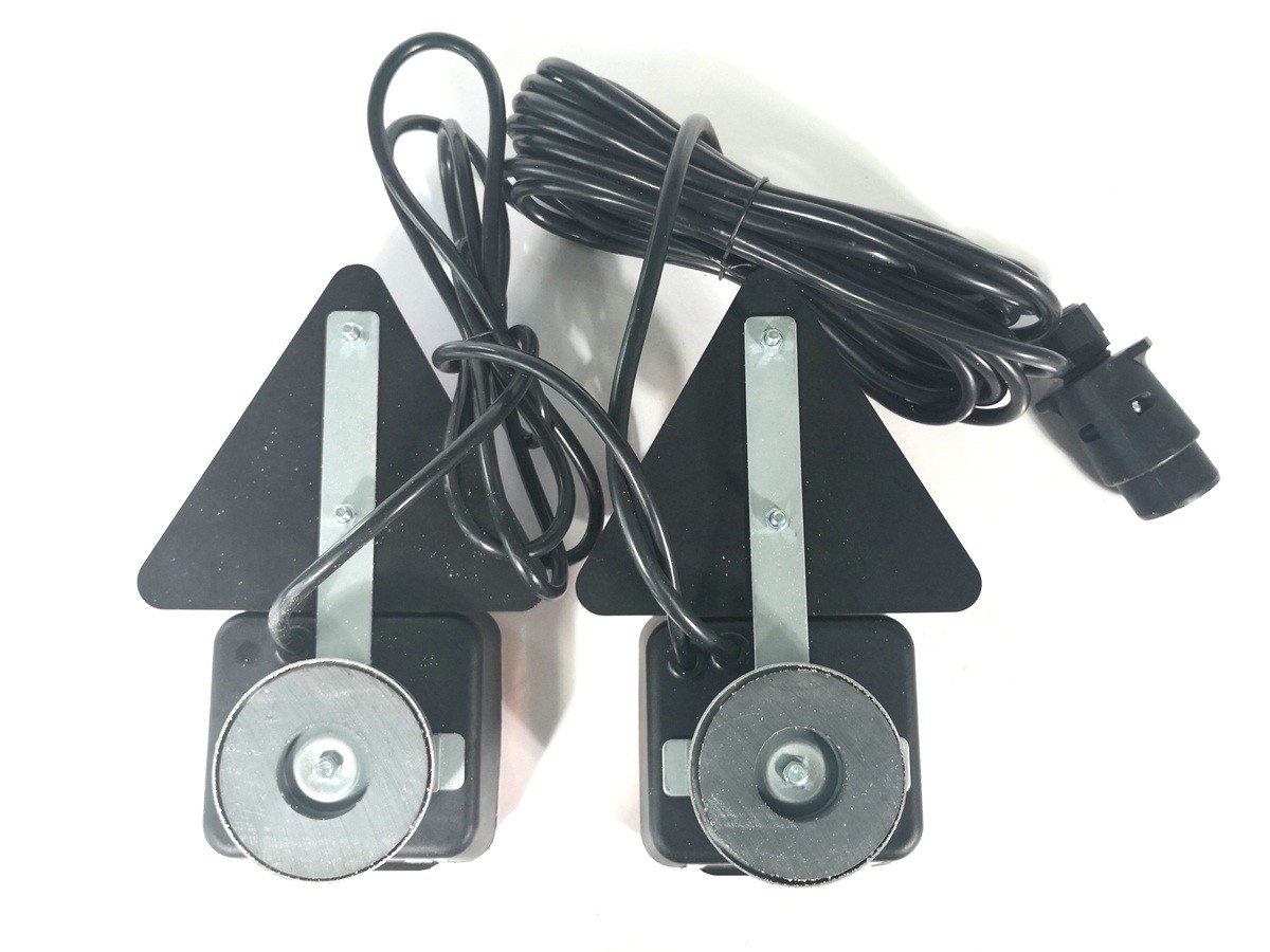 Red Yellow Trailer Marker Lamps Stud Mount With Reflector And Magnet