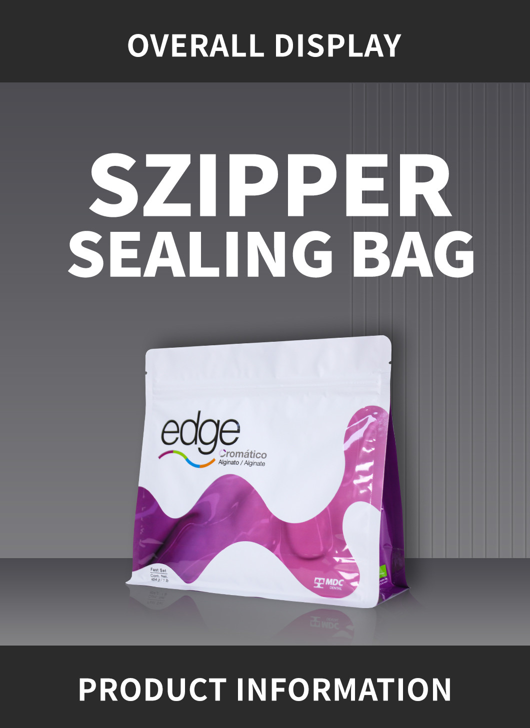 50g 250g 500g 1kg Stand Up Food Pouch Packaging Flat Bottom With Zipper