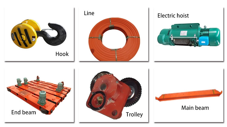 20m/min 25T Industrial Overhead Cranes Single Girder For Warehouse