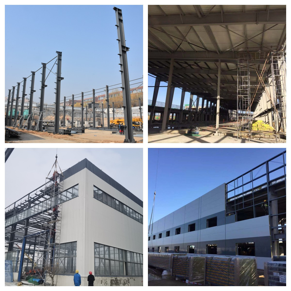 Industrial Prefabricated Light Steel Structure Warehouse Building H Section Construction Produced By China