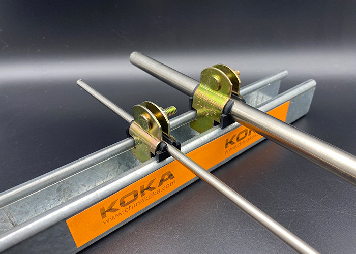 Gold Electro Galvanized TPE Cushioned Pipe Clamps SS316 1/4"