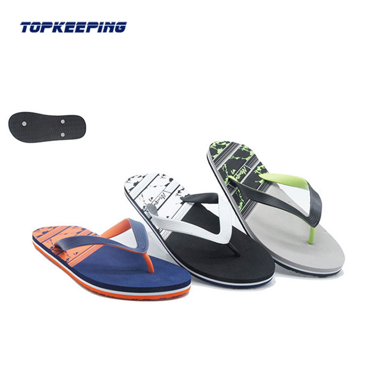 EVA Unique Beach EVA Flip Flop Splicing Style Insole PVC Sandal For Man