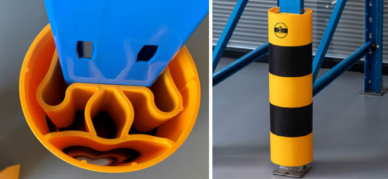 Racking Upright Protectors  Rack End  Protector Guard  Warehouse Safety Bollard