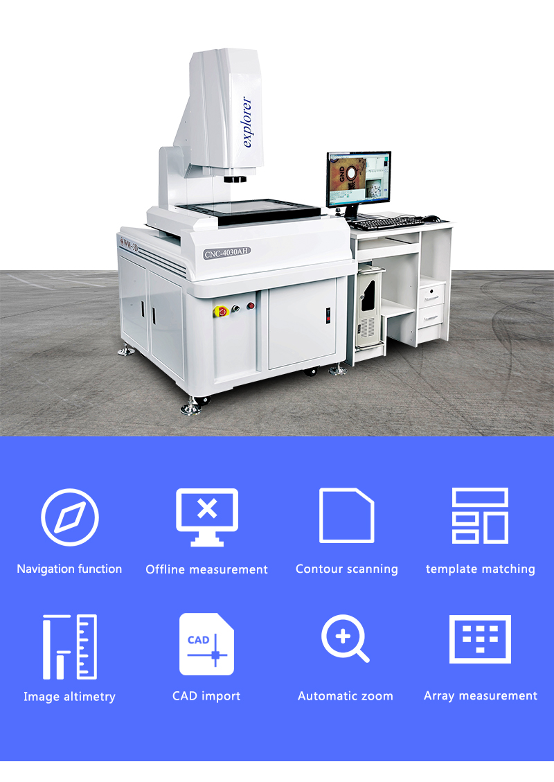 Ophthalmic Optical VMS Measuring Machine High Precision Granite Material
