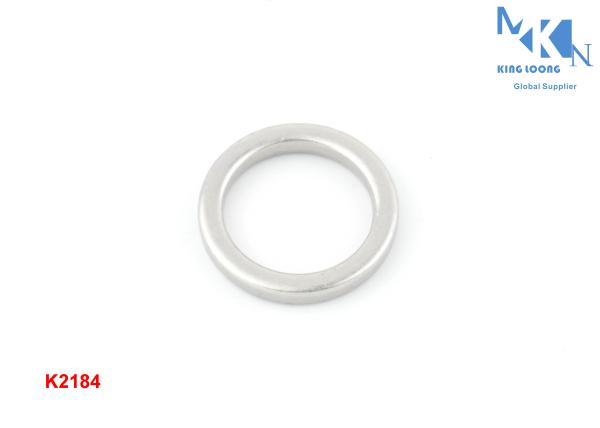 Decorative Handbag Rings Hardware Buckle , Polished Hanging Plating Metal Rings
