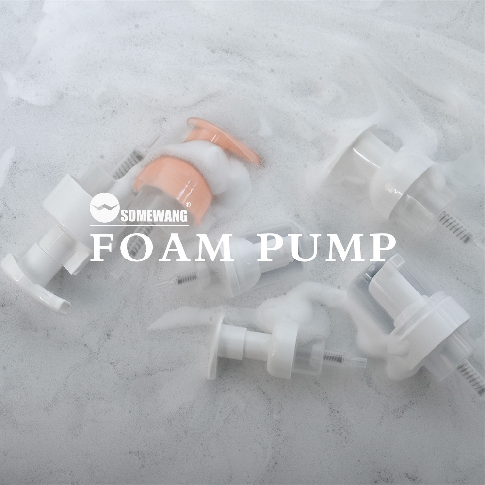 All Plastic Pump 42mm 42/410 External Spring Foam Pump With Bottle For Cleaning