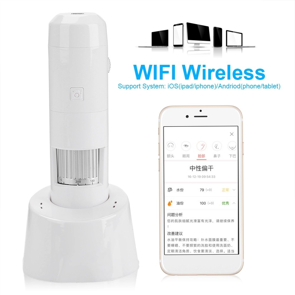 5-200X Wireless Wifi Hair Scalp Analyzer 200MP Camera Hand Held Easy To Operate