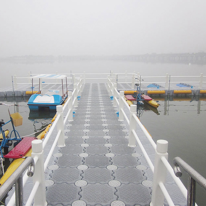 Durable Grey/Orange/Blue HDPE Modular Floating Cube Jet Ski Dock Floating Walkway