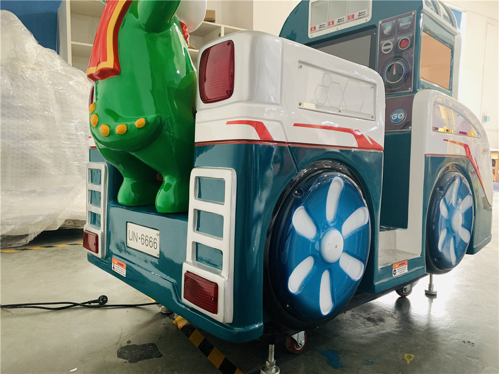 Crocodile Kiddy Ride Machine 1 Player Fiber Glass Material With MP4 Function