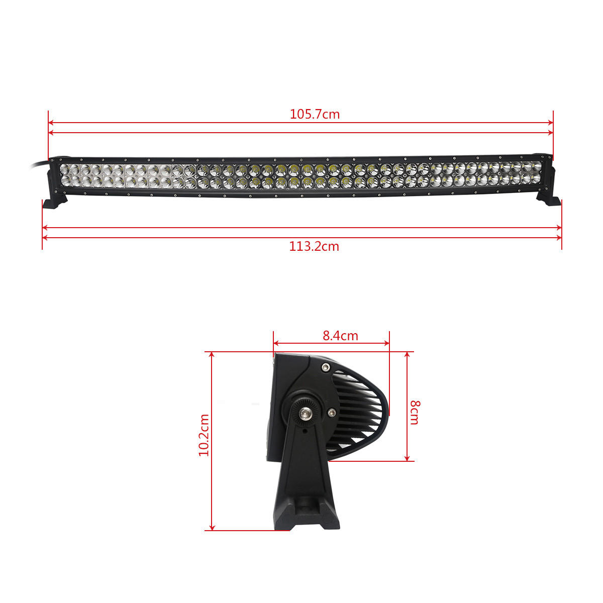 G1 Style 4D 240W 3W 80LED EPISTAR LED LIGHT BAR 6000K 10-30V Combo Beam
