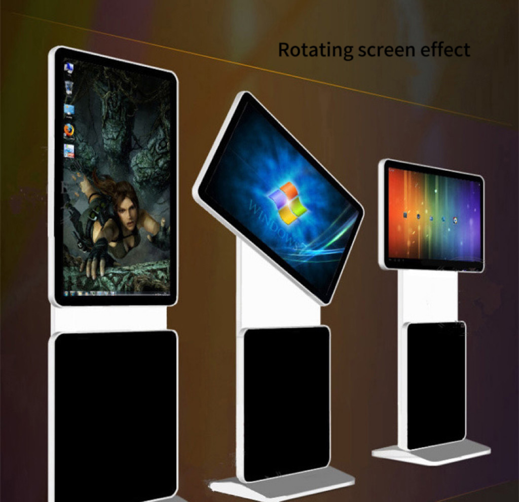 49 Inch 4G WIFI Stand Alone Interactive Stand Lcd Display With Rotatable Screen