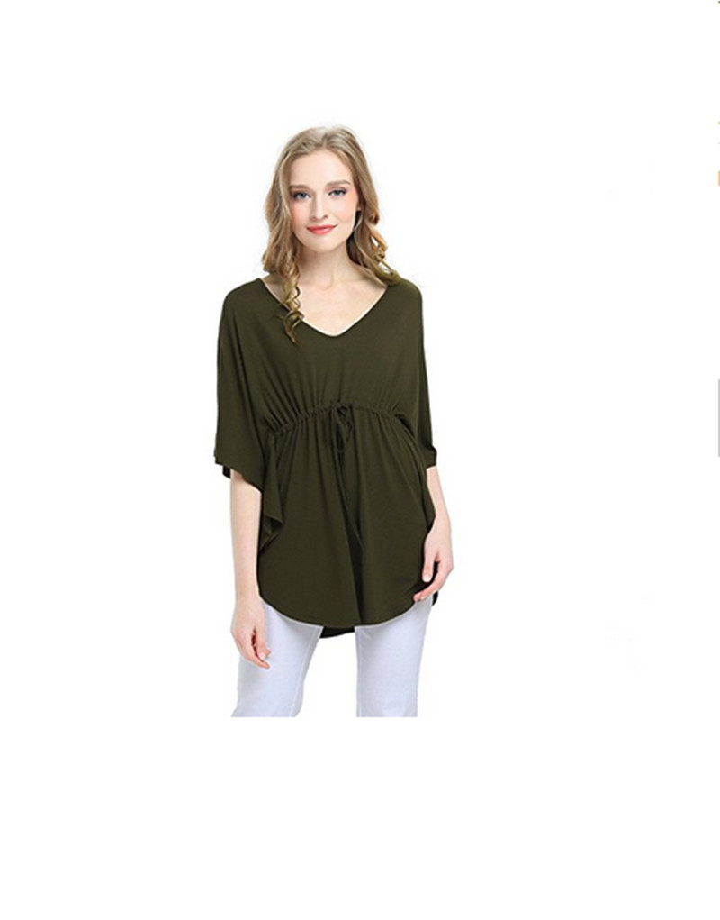 Newest Design Women Loose Blouse Bat Sleeve Lady Casual Tops Hot Sale