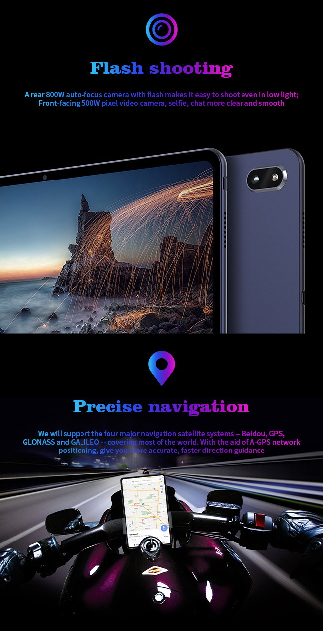 10.4 Inch Android Tablet Navigation 5G Dual Card Dual Wait GPS Satellite Navigation Bluetooth 5.0 Tablet