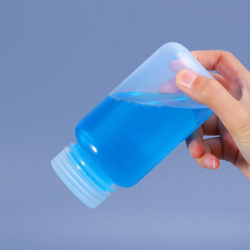 SCREW CAP 500ml PP Round Wide Mouth Bottles for Chemical Liquid Storage in Laboratory